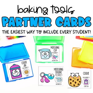 Cartes d’appariement des partenaires de cuisson | Décor de classe | Décor de classe | Gestion de classe