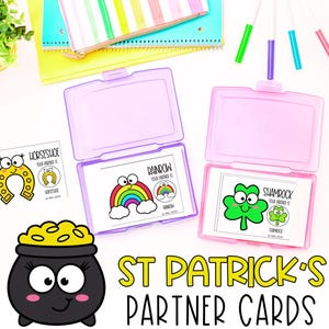 Cartes Partenaire de la Saint-Patrick | Cartes de jumelage partenaire | Gestion de classe