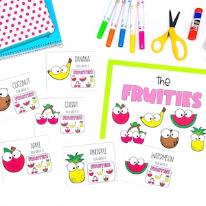 Kleine Gruppe von 6 | Paarkarten für Obst und Gemüse | Klassenzimmer Dekor | Klassenzimmermanagement