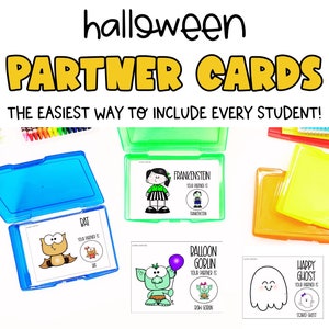 Halloween Thema Partner Paarung Karten | Klassenzimmer Dekor | Klassenzimmer Dekor | Klassenzimmer-Planung
