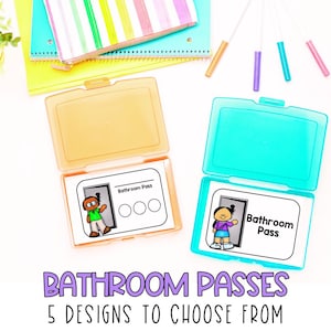 Bathroom Pass | Restroom Passes Printable | Classroom Management