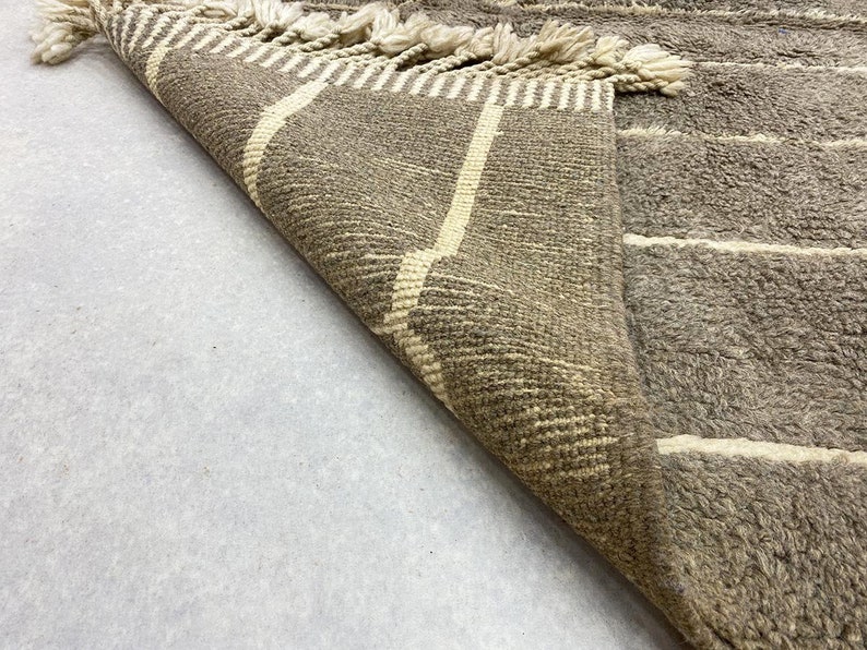 Moroccan Berber Army Green Rug Handmade Wool Rug Beni Ourain Etsy