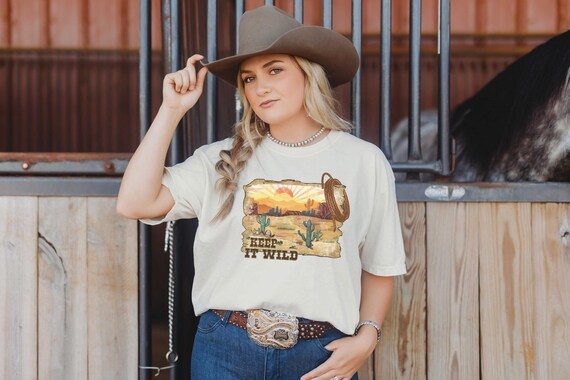 Chemise Cowgirl Comfort Colors chemise Cowboy chemise Country chemise Western t shirts vintage chemise retro Etsy France