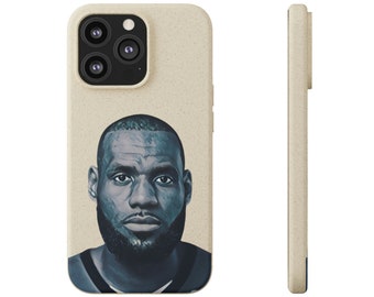 LeBron James Biodegradable Phone Case - Eco-Friendly Protection with Iconic Basketball Design | King James GOAT NBA | Witness Greatness