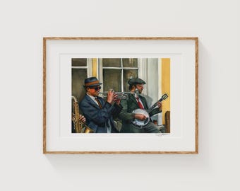 STREETSIDE JAZZ - Art Print