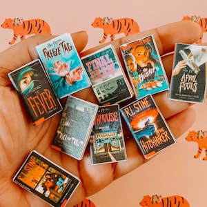 9 retro miniature horror/thriller Point horror books for 1/6 scale dolls like Barbie Blythe and similar sized dolls teen fiction