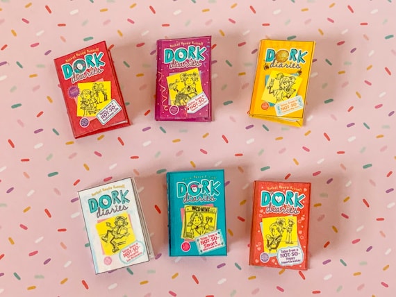 Miniature Dork Diaries Book Series for 1/6 & 1/8 Scale Dolls