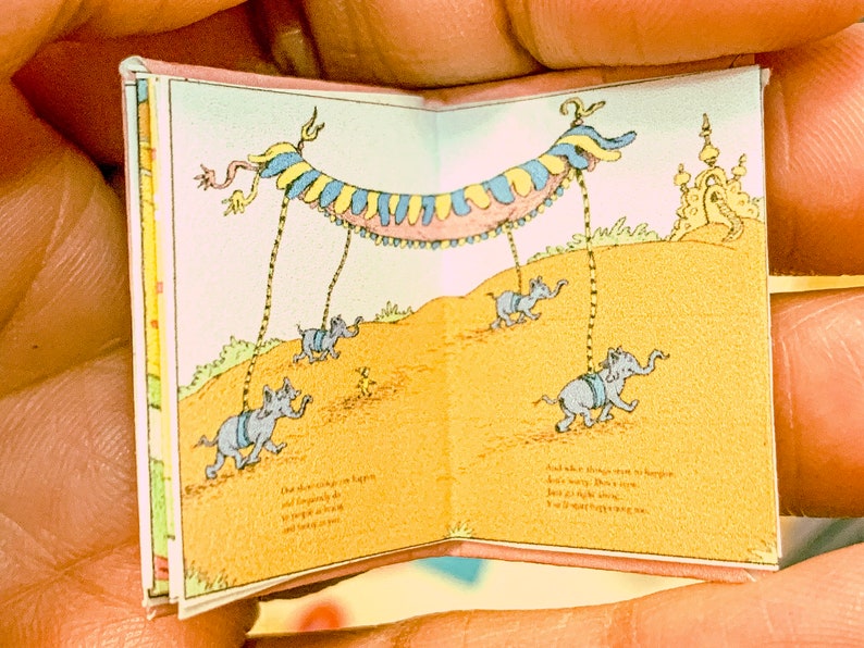 6 Miniature Dr. Seuss Books for 1/6 & 1/8 Scale