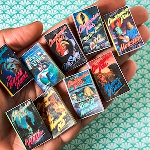 9 retro miniature horror/thriller books by Christopher Pike for 1/6 scale dolls like Barbie Blythe and similar sized dolls teen fiction