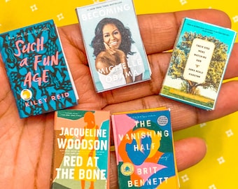 Miniature Books by Black Authors: 1/6 Scale Dollhouse Novels