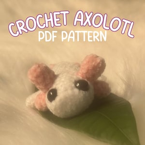 Easy Axolotl Crochet Pattern – Quick and Simple Amigurumi Axolotl Instant PDF Download