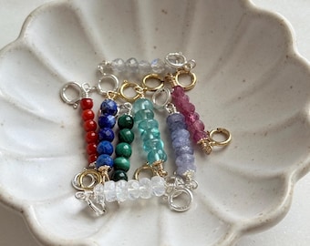 Mini Gemstone Extenders, Necklace Extender