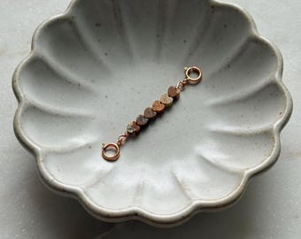 Itty Bitty Heart Gemstone Extender, Necklace Extender