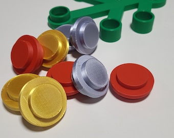 Studs for 3D Printed LEGO-Inspired Base Wreath Decoration  - Mix and match colors. Refer to photos for options.
