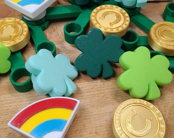 NOUVEAU ! Pièces sur le thème de la Saint-Patrick pour votre grande couronne de briques