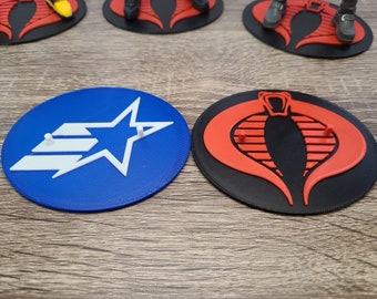 G.I. Joe Classified Compatible Figure Stands - GI Joe and Cobra Highly Detailed Figure Display Stands
