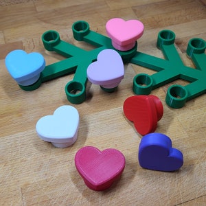 Valentine&#39;s Day Heart Shaped Studs for your Big Brick Wreath