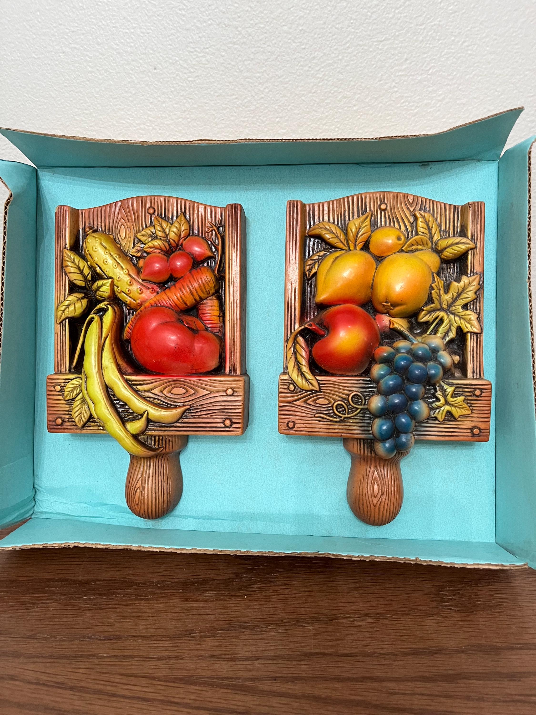 Vintage Chalkware Vegetables - Etsy