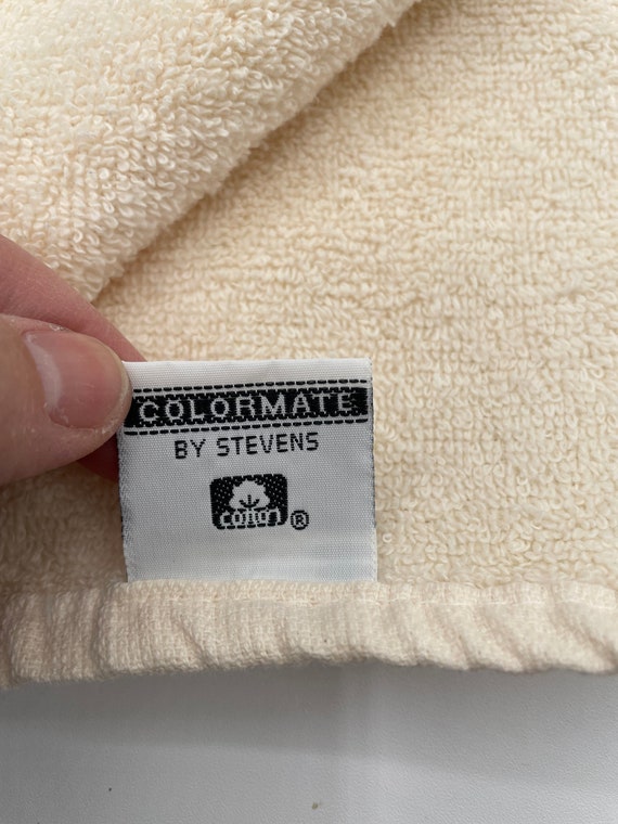 Vintage Colormate by Stevens Sculpted Flowers Hand Towel Etsy