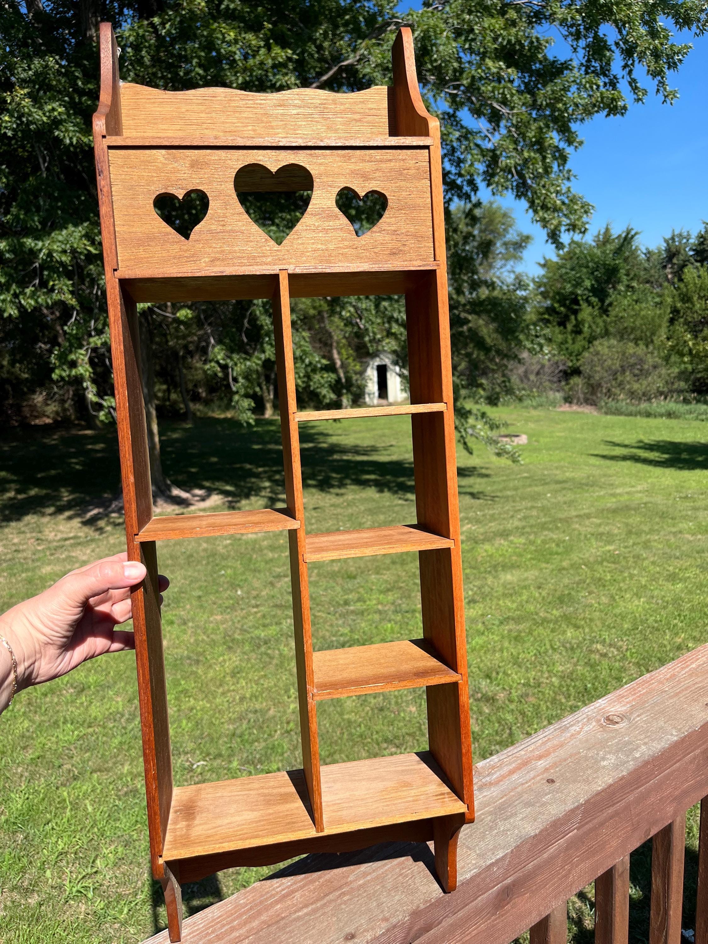 Vintage Heart Knick Knack Shelf - Etsy