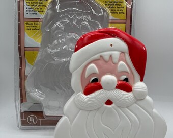 1990 Noma Santa Claus Christmas Window Lite with Light, Suction Cup and Original Packaging