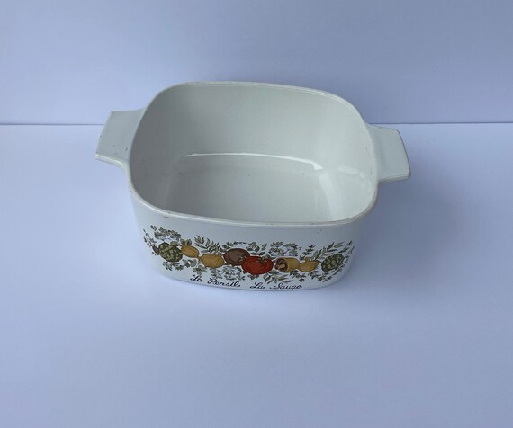 Vintage Corning Ware Vegetable Pattern