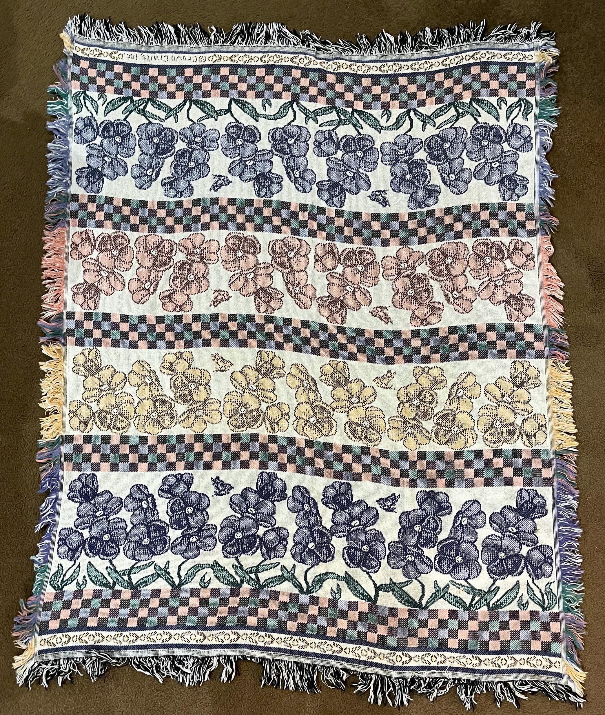 Vintage Crown Crafts Blankets - Etsy