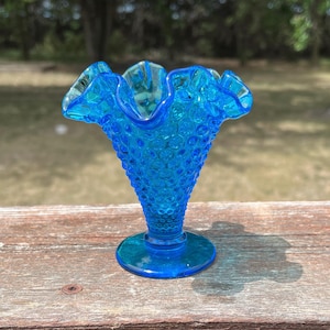 Blue Fenton Vase - Etsy