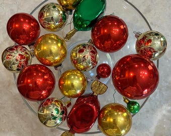 vintage German Inge glass クリスマスオーナメント　6個 Vintage German Blown Glass Christmas Ornament: Inge-glas Girl