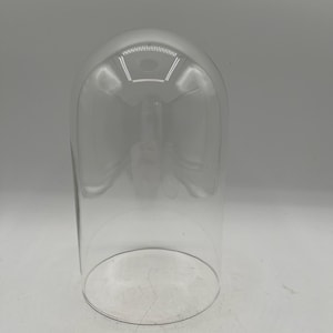 Vintage Clear Glass Cloche Display 6”h