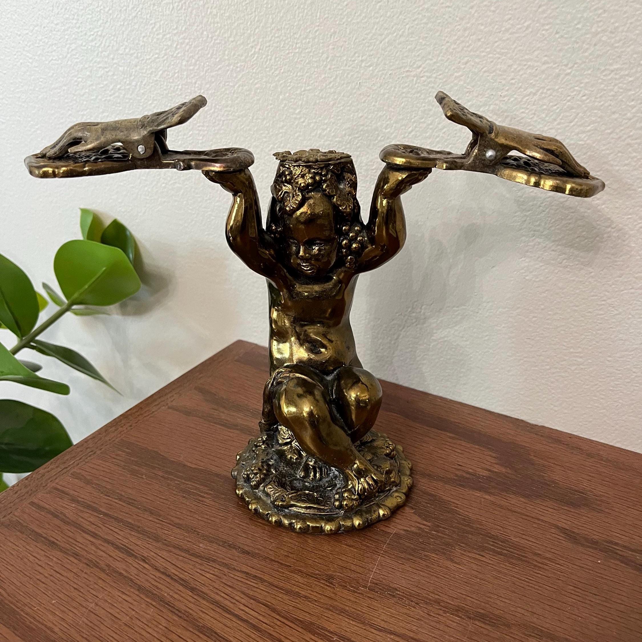 Antique Brass Hand Clip Stand - Etsy