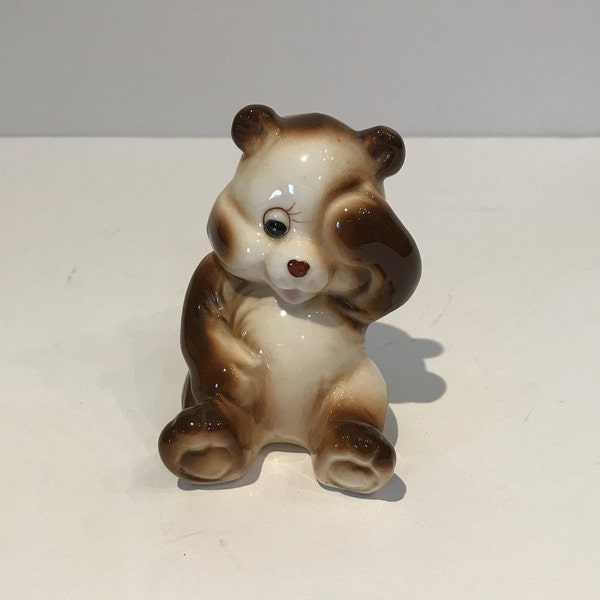 Vintage Small Brinns Bone China Bear Figurine