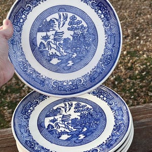 Unmarked Blue Willow - Etsy