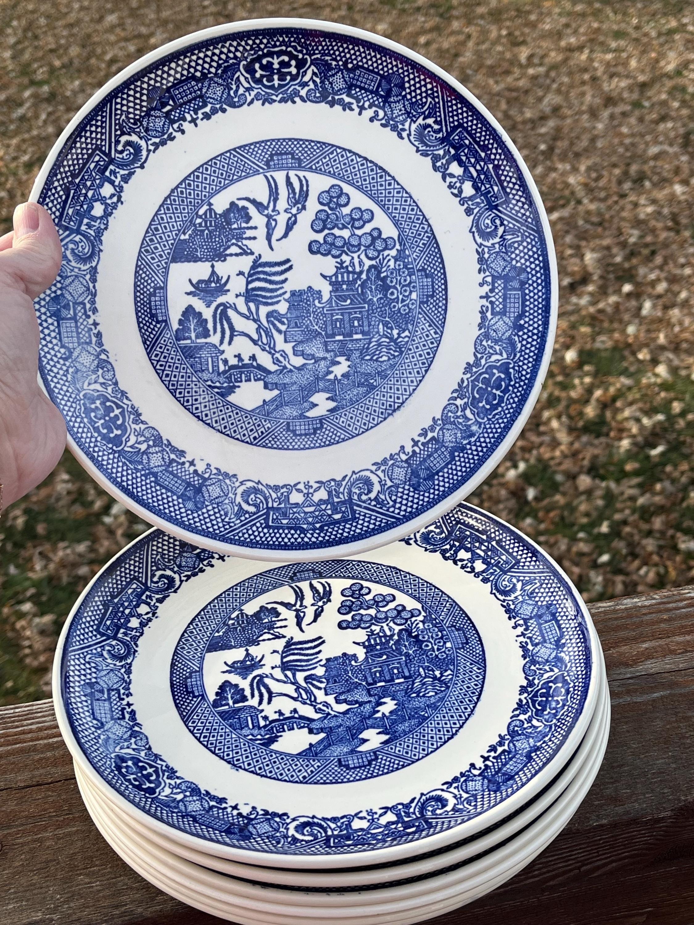  blue willow希少大オーバル皿 Unmarked Blue Willow - Etsy