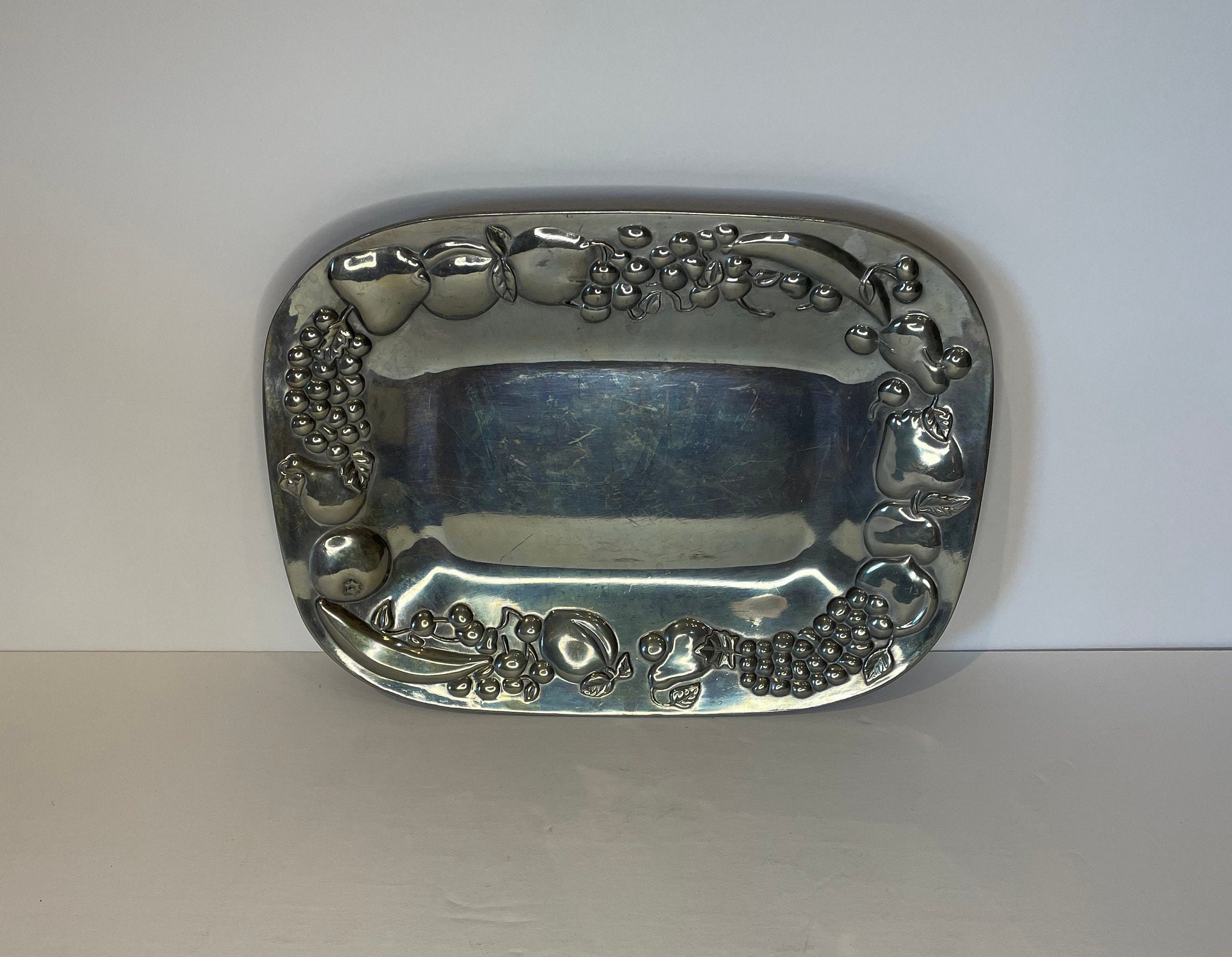 Wilton Armetale Small Rectangular Pewter Fruit Tray Canada
