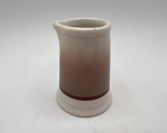 Vintage Homer Laughlin Restaurantware Creamer, Brown Ombré