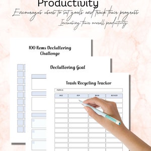 Declutter Planner and Cleaning Checklist, Including a Declutter Challenge and ADHD-Friendly Cleaning Schedule, Available in PDF Format