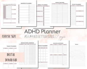 Planejador abrangente para adultos com TDAH