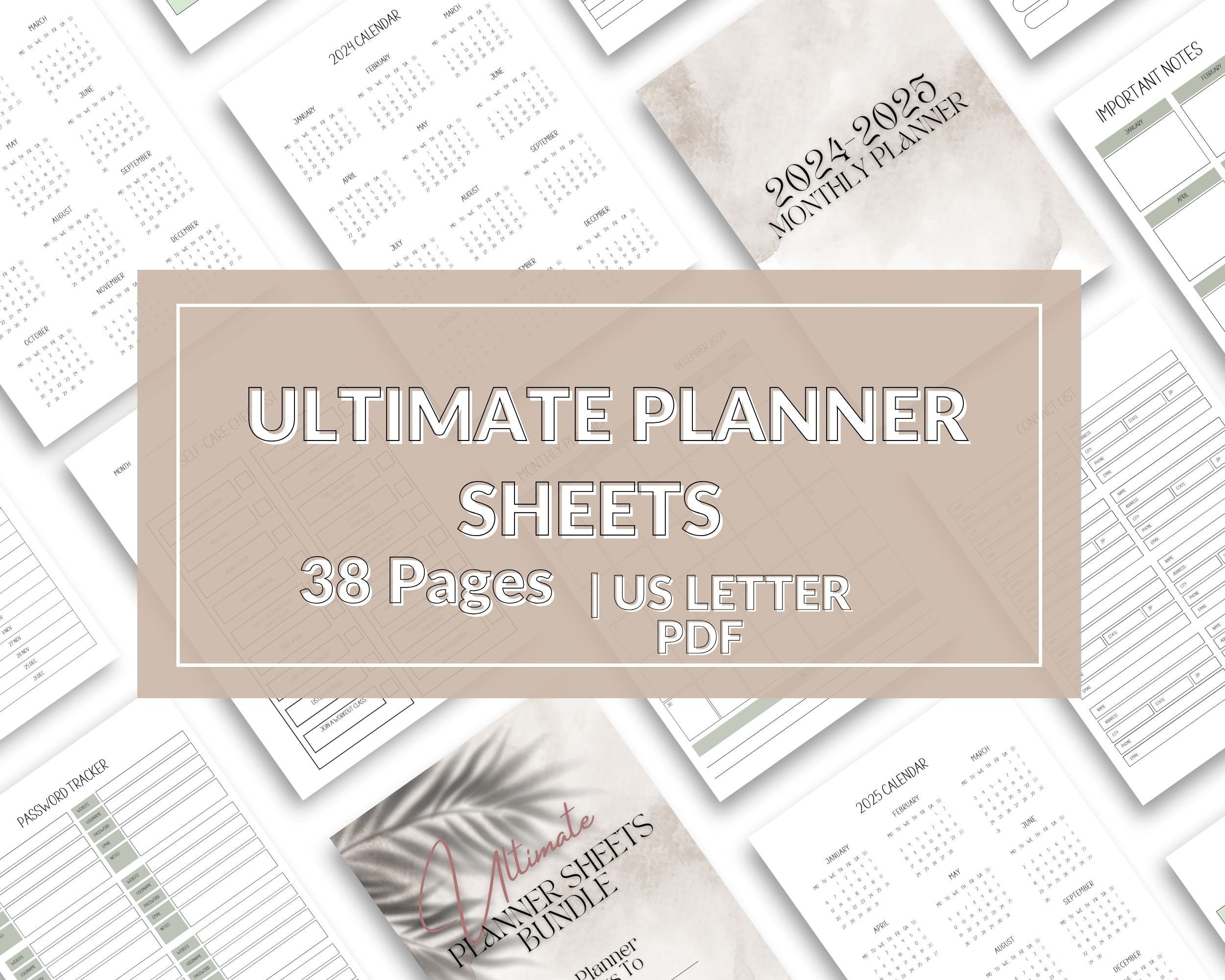 Ultimate Life Organizer Bundle | Whole Shop 2024 Goodnotes Planner ...