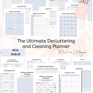 Comprehensive Household Planner: Cleaning Schedule, Checklist, Chore Chart, and Goal Setting for Efficient Cleaning