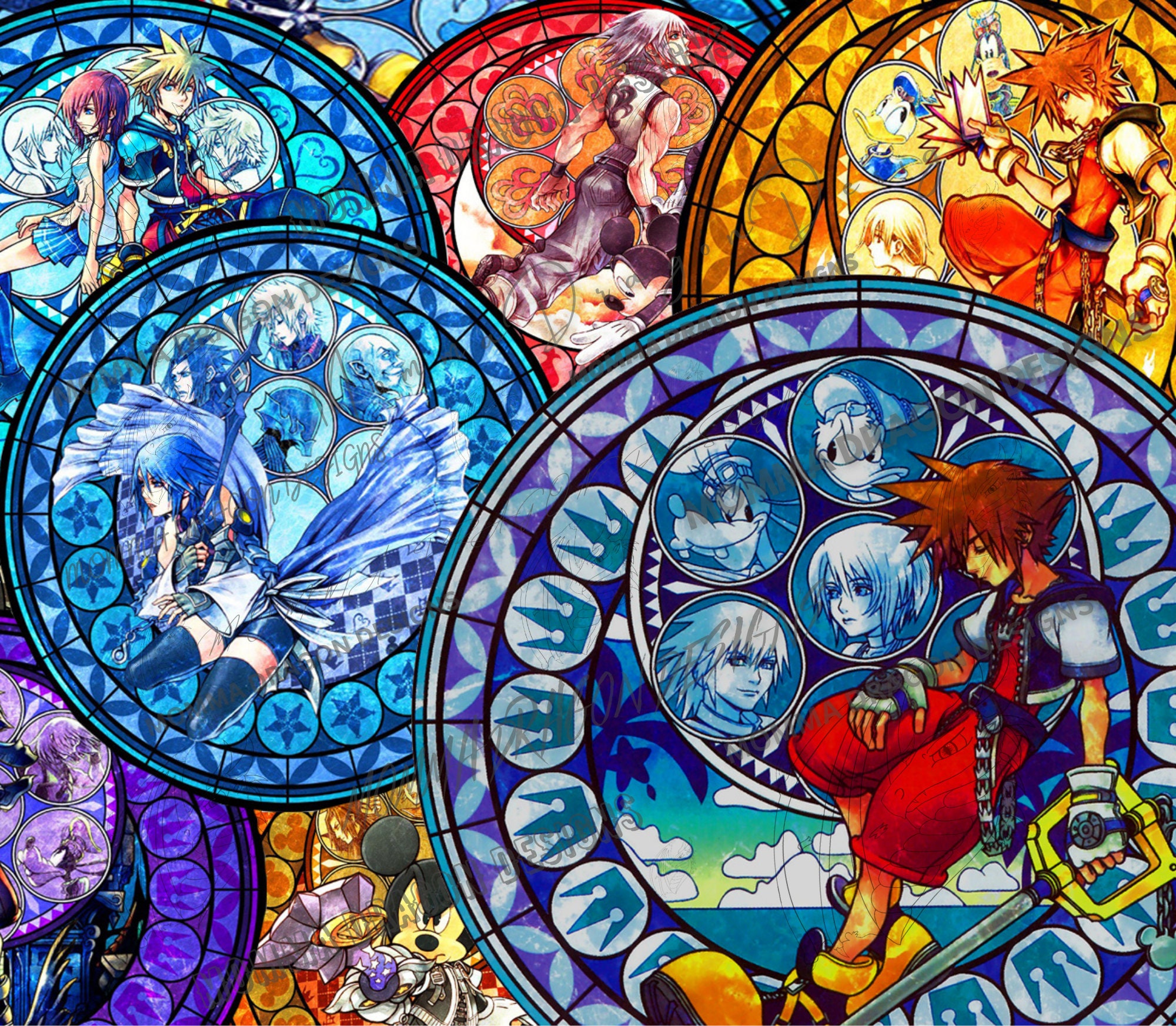 Kingdom Hearts Stained Glass Tumbler - Etsy