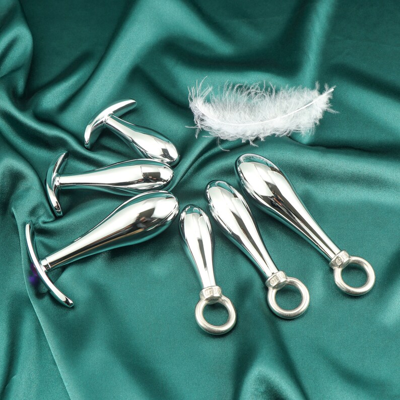 Stainless Steel Anal Plug Comfortable Butt Plug Training Set Massage Beginner Sex Toys Butt Plug