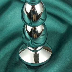 Metal Large anal plug Anal Beads Butt Plug With Jeweled Gems ,Mature image 5