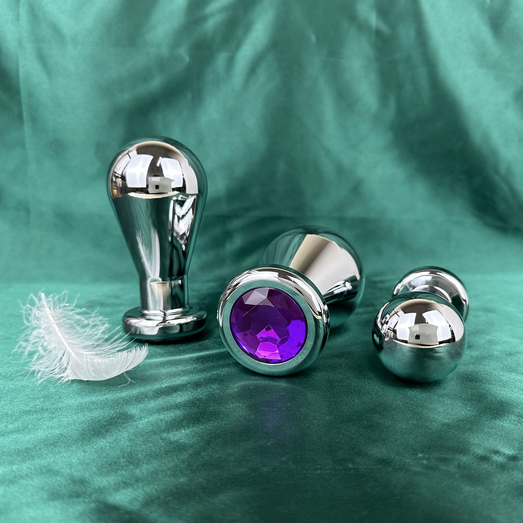 Heavy Duty Big Butt Plug, Stainless Steel Huge Metal Anal Balls Plug