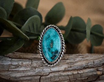 Whitewater Turquoise Ring (size 7.25)