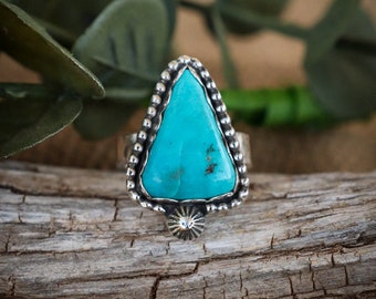 Whitewater Turquoise Ring (size 6.25)