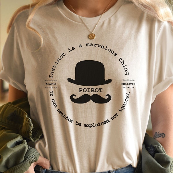 Camiseta Soft Cream Agatha Christie / Agatha Christie Tee / Agatha Christie Shirt / Agatha Christie Quote / Hercules Poirot Shirts