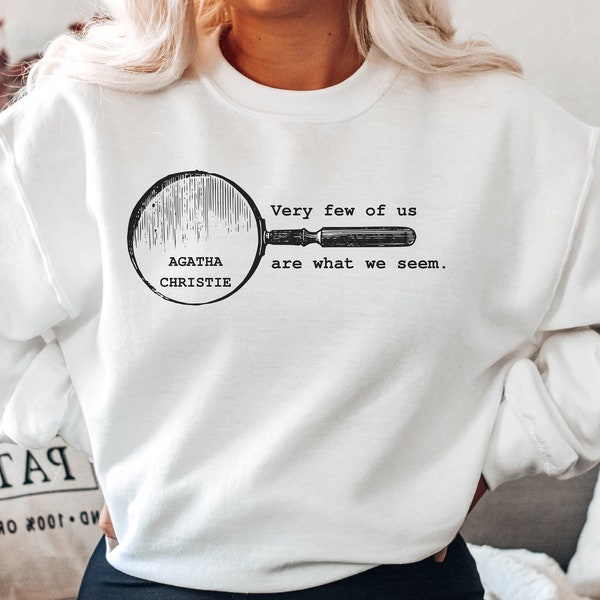 Agatha Christie Sweater | Agatha Christie Sweatshirt | Agatha Christie Pullover | Agatha Christie Quote | Hercules Poirot | fall sweater