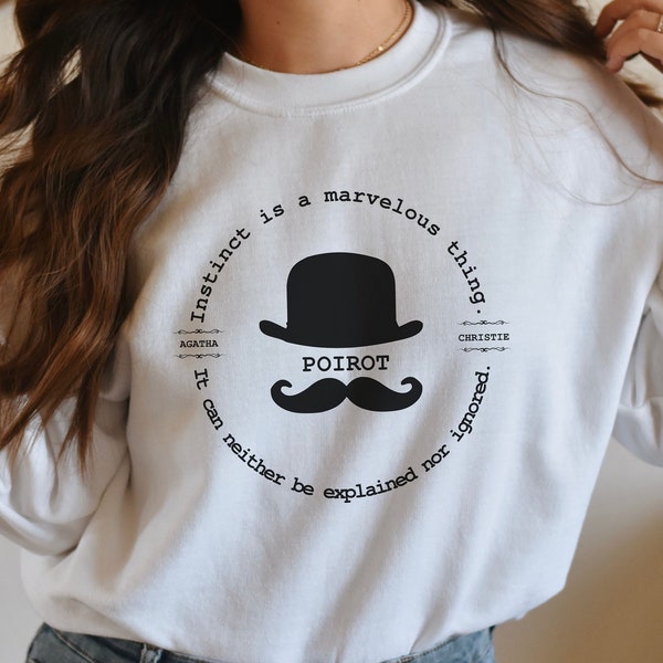 Agatha Christie Trui | Agatha Christie Sweatshirt | Agatha Christie-trui | Citaat van Agatha Christie | Hercules Poirot | herfst trui