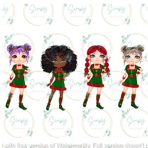 Elf Girls SVG